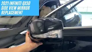 How to replace a 2021 Infiniti QX50 side view mirror | ReveMoto