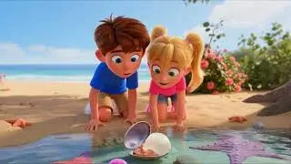 Stranded Starfish Rescue! ⭐ | Marine Biology & Restoration | Max & Amy: Beach Vacation: Episode 2