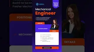🎯 Fresher Mechanical Engineer Job in Kochi | Sri Sai Enterprises | Apply Now