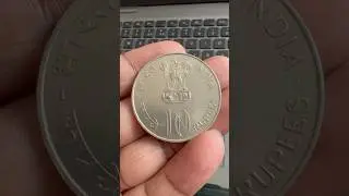 Bharat ka chandi ka sikka 😍 10 rupee silver coin 25th independence #4k #coin #shorts #viral #money