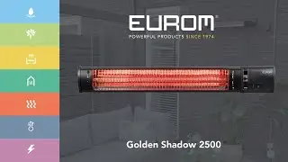Eurom Golden Shadow 2500 - electric terrace heater - EN