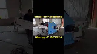 Fabric and Waste Cloth Cutting Machine - Efficient Fiber Recycling Solution♻️#fabric #fibercutter