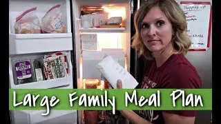 How I Meal Plan Using What I Have | July 2019 Large Family Meal Plan