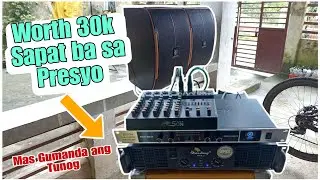 Sound System Joson Boeing 12 inches 3 way Speaker Passive with Mixer and maximizer