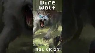 Выставлен рейтинг испытаний Dire Wolf в D&D 5e #Shorts