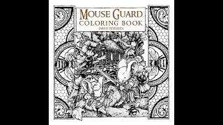 Flip through Mouse Guard coloring book par David Petersen