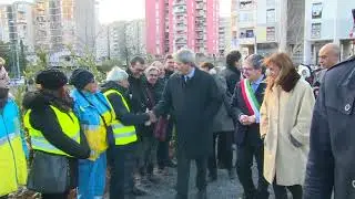 Gentiloni a Catania - Cabina di regia Comune-mondo produttivo e visita agli Orti Sociali Urbani
