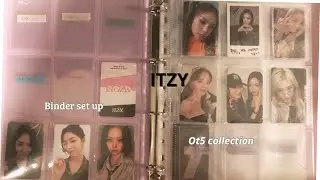 Setting up my binder for my Itzy collection