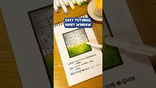Rainy Window Easy Coloring Tutorial 🪟 Save & Recreate 🫠✨ #coloringtutorial #coloringtips #coloring