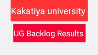 Kakatiya University backlog Results 2020 || UG Results November 2020 || degree Supply Results 2020