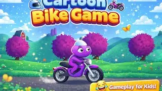 Cute Cartoon Bike Rides |Funny Kids Game |Gameplay😂#CartoonGame#FunnyGameplay #Shorts#GamingShorts
