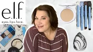 NEW ELF COOKIES N DREAMS COLLECTION AND CAMO POWDER FOUNDATION REVIEW | Over 40