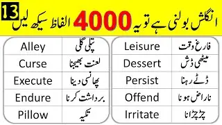 4000 English Vocabulary Words Course in Urdu Class 13 | @Grammareer