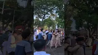 Suasana setelah pulang Shalat Idul fitri di Alun Alun Garut