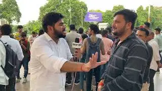 Poltical debate with media at  cp new delhi