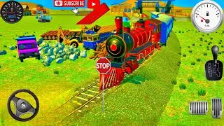 JCB🚜Unloading Stone🪨Truck &Tractor #Game #jcb #gaming #part50
