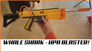 Полуавтоматический бластер Nerf HPA &laquo;КИТОВАЯ АКУЛА&raquo;: демонстрация стрельбы первого прототипа и обзор! #3dPrinting