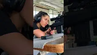 safe gun range. #sniper #girlsniper #gunrange #SHORTS