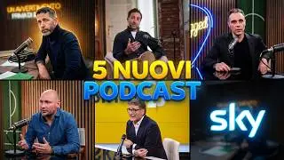 5 Nuovi Video Podcast Originali Sky dal 20 Gennaio su YouTube 🎙️✨