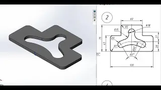 WAR 11b. Flat sketch 4. SolidWorks.