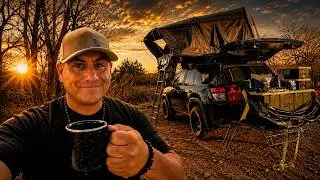 Solo Camping Texas Canyons | Off-Trail Hiking & 30 Feet from a Wild Buffalo