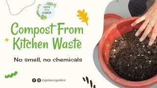 Easy Compost at Home from Kitchen Waste | English Subtitle #Gardening #composting