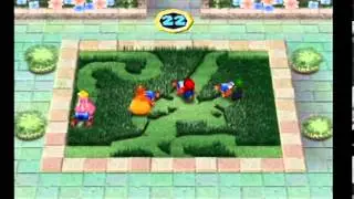 Mario Party 6: 4 Player Minigame - Mowtown [Day]