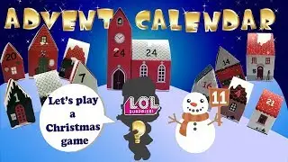 Christmas game with L.O.L Surprise dolls | DAY 11 |  Nea PlayTime Advent Calendar Stop motion video