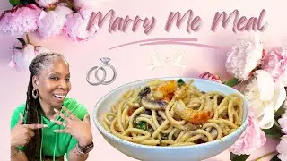 Spaghetti w/ Vegan Shrimp Dinner | This The Meal That Got Me The Ring | Story Time | Take Notes✍🏽