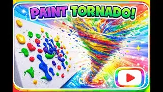 Watch Paint Explode Into a Tornado on Canvas 🎨🌪️