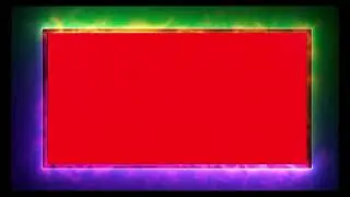 Green purple fire Frames Template Video | Glowing green Screen | Neon Light Border #6. #1millionaim