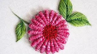 This Pink Blossom 3D Flower Looks Real 😍 | Hand Embroidery