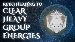 Clear Heavy Group Energies & Collective Stress | 10-Min Diamond Reiki + Violet Flame Clearing
