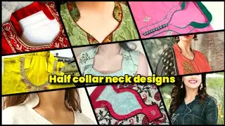 Most Stylish Haf Collar Neck Design Ideas | Collar Wale Gale| Collar Kurti #neckdesign
