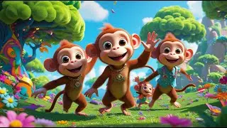 Smiling Kids and Monkey Adventures in the Park | Fun Kids Song | Rhyme Land