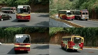 KSRTC compilation in Thamarassery Churam in Wayanad. ചുരത്തിലൂടെ നമ്മുടെ സ്വന്തം KSRTC. HD