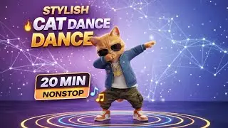 🔥 Stylish Cat Dance 🐱 | 20 Min Non Stop Animal Dance | Relaxing Music | All Animals Dancing video |