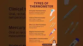 Types of thermometer 🌡️🤒. #nurse #care #educational #study #material #termometer #learn
