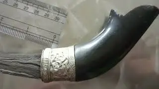 Badik gecong tua seimbang hulu tanduk