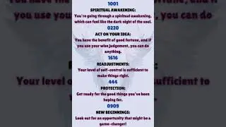 ANGEL NUMBERS: 