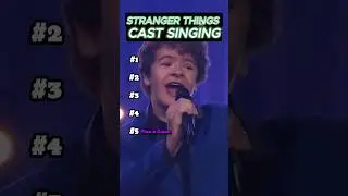 Stranger things cast sining #StrangerThings #NetflixSeries #StrangerThingsFan  #MillieBobbyBrown