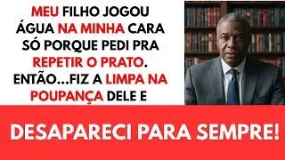 Meu filho me jogou água fria. Zerei o banco dele!