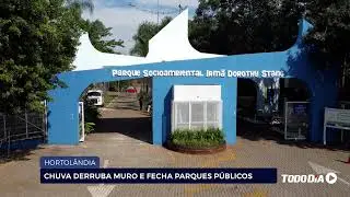 HORTOLÂNDIA: CHUVA DERRUBA MURO E FECHA PARQUES PÚBLICOS