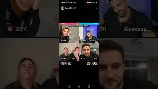 Shontana, Ozzy, SIdra live tiktok