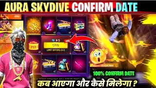 SKYDIVE WINGED AURA KAB AAYEGA 100% CONFIRM DATE 😍 | FREE FIRE NEXT FADED WHEEL EVENT | FF NEW EVENT