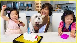 Surprise Dog Birthday Ella with Ryan's Family Review!!!