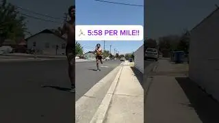 TEMPO RUN 5:58 PER MILE! #running #fitness #health #exercise #gym #workout