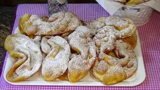 Receta Orejas de carnaval (Receta tradicional). Loli Domínguez. Recetas de cocina, paso a paso.