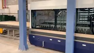 Jinglass new Advanced Design Glass Tempering Furnace with Convection System in Mexico.