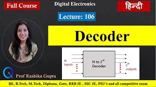 #106  Decoder || 2 to 4 line Decoder हिंदी में